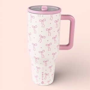 New, HydroJug Pretty Please Bows Traveler Tumbler – 40oz